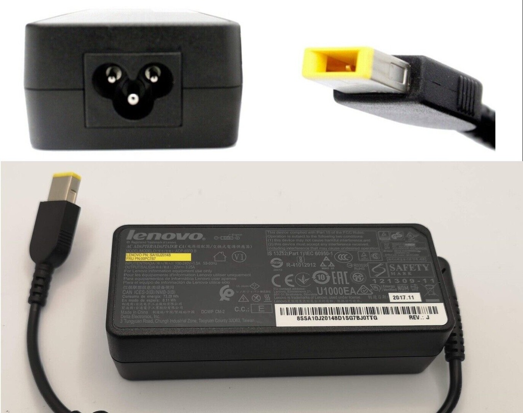 Lenovo laptop Original AC Adapter charger 65W USB tip