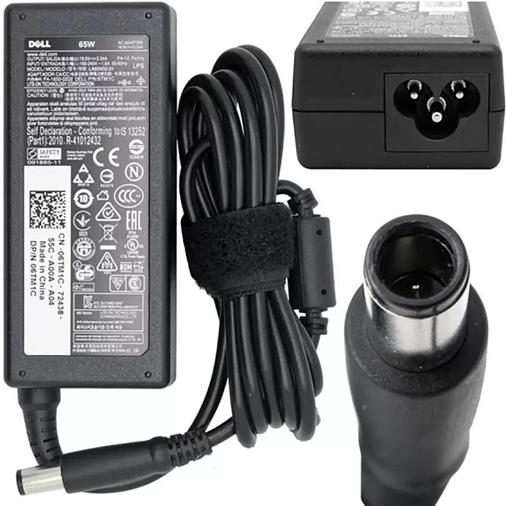 Dell Laptop AC Adapter 65W Large Pin