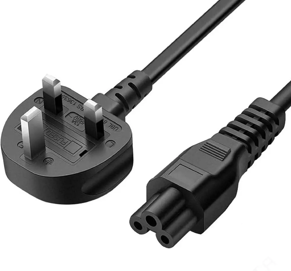 Laptop Power Cable 3 pin fused