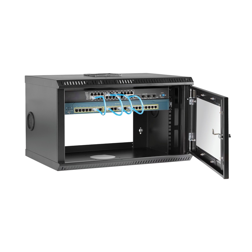 Estap 6U Sohaline 19 Cabinet Wall Mount Rack-Grey