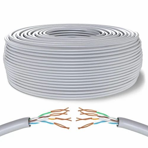 Dlite Cat6 UTP 23 AWG CCA 25%CU pvc Solid Cable 305m/Roll-Grey Colour