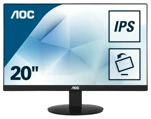 AOC i2080SW 20" IPS LED Backlit Computer Monitor (Black)