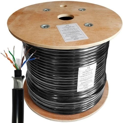 [UTP Outdoor] D-Link Cat6 UTP Outdoor PE Solid Cable,305 Meter Roll Black